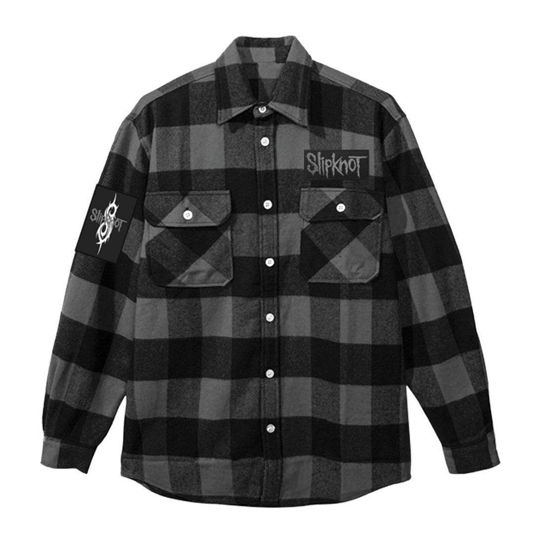 Slipknot Gray Logo Flannel 256909